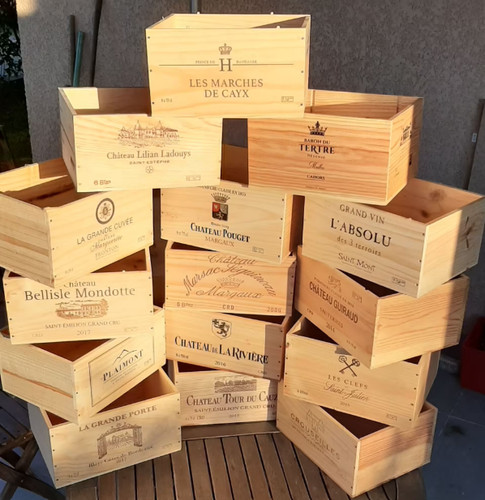 Caisses vin 6 - 6, bouteilles