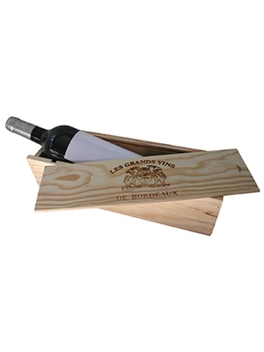 Caisse bois vins bouteille - bois, 1